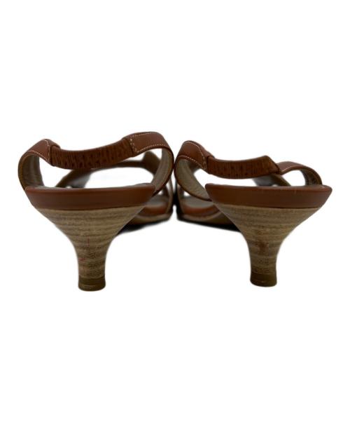 HERMES（エルメス）HERMES (エルメス) サンダル ブラウン サイズ:361/2の古着・服飾アイテム