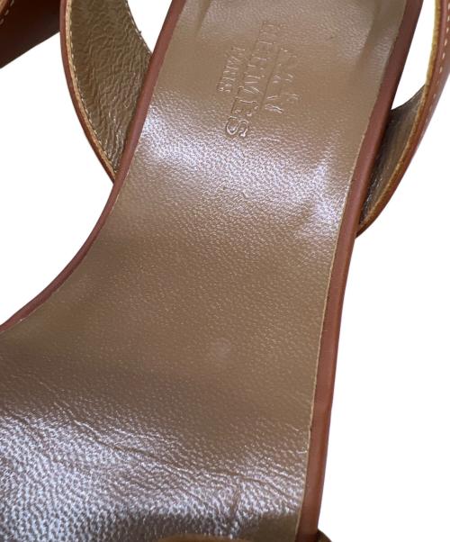 HERMES（エルメス）HERMES (エルメス) サンダル ブラウン サイズ:361/2の古着・服飾アイテム