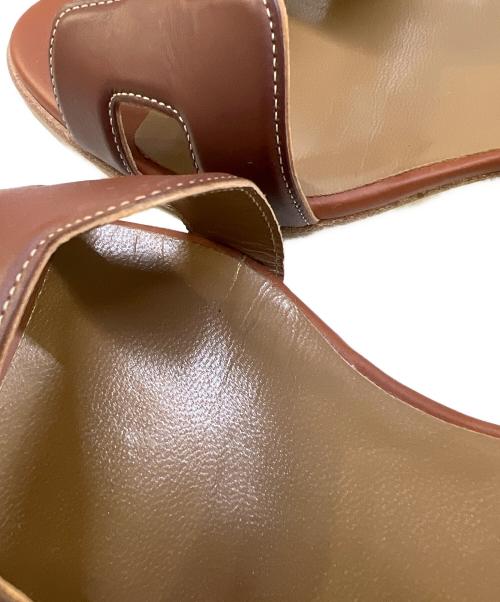 HERMES（エルメス）HERMES (エルメス) サンダル ブラウン サイズ:361/2の古着・服飾アイテム