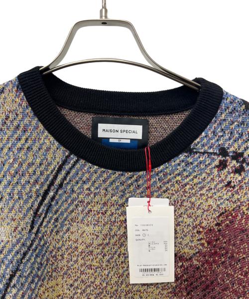 MAISON SPECIAL（メゾンスペシャル）MAISON SPECIAL (メゾンスペシャル) 半袖ニット マルチカラー サイズ:1 未使用品の古着・服飾アイテム