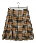 BURBERRY LONDONバーバリーロンドン）の古着「ノバチェックスカート」｜ベージュ