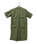 NANGAナンガ）の古着「シャツワンピース」｜オリーブ