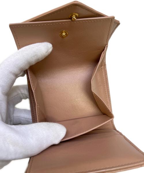 Saint Laurent Paris（サンローランパリ）Saint Laurent Paris (サンローランパリ) モノグラムマルチフォールドウォレット ピンクの古着・服飾アイテム