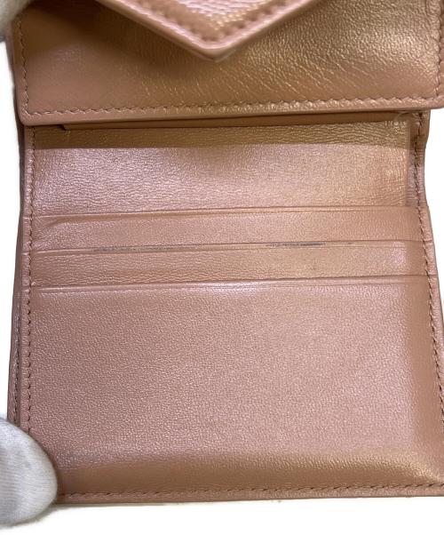 Saint Laurent Paris（サンローランパリ）Saint Laurent Paris (サンローランパリ) モノグラムマルチフォールドウォレット ピンクの古着・服飾アイテム