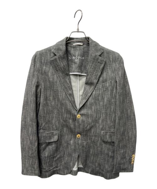 CIRCOLO 1901（チルコロ1901）CIRCOLO 1901 (チルコロ1901) ヘリンボーンプリントストレッチジャージーセットアップ グレー サイズ:44の古着・服飾アイテム