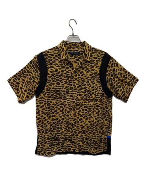 JohnUNDERCOVER（ジョンアンダーカバー）JohnUNDERCOVER (ジョンアンダーカバー) 半袖シャツ ブラック×ブラウン サイズ:3の古着・服飾アイテム