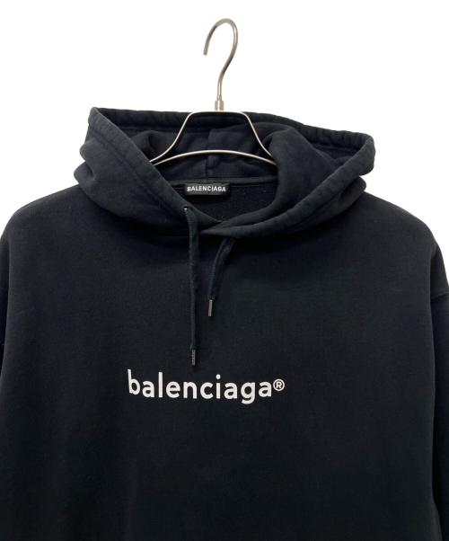 BALENCIAGA（バレンシアガ）BALENCIAGA (バレンシアガ) プルオーバーパーカー ブラック サイズ:Sの古着・服飾アイテム