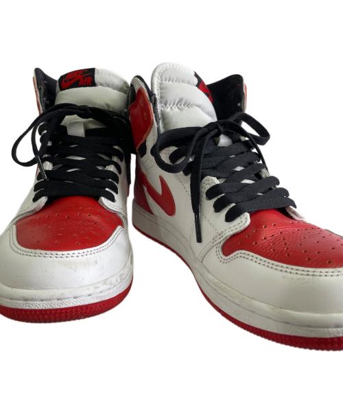 NIKE（ナイキ）NIKE (ナイキ) ハイカットスニーカー レッド×ホワイト サイズ:㎝27の古着・服飾アイテム