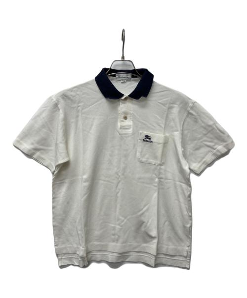 Burberry's（バーバリーズ）Burberry's (バーバリーズ) ワンポイントポロシャツ ホワイト サイズ:Mの古着・服飾アイテム