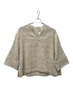 BEAUTY&YOUTHビューティーアンドユース）の古着「ラッセルメッシュ Vネック プルオーバー」｜アイボリー