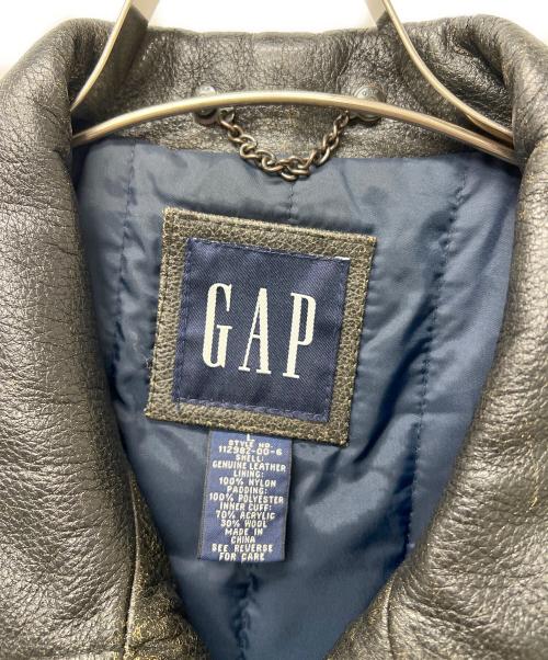 OLD GAP（オールドギャップ）OLD GAP (オールドギャップ) レザージャケット ブラック サイズ:Lの古着・服飾アイテム
