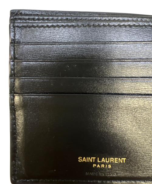 Yves Saint Laurent（イヴサンローラン）Yves Saint Laurent (イヴサンローラン) 2つ折り財布 ブラックの古着・服飾アイテム