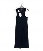 ENFOLDエンフォルド）の古着「ASYMMETRIC OVERALLS」｜ブラック