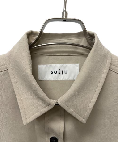 SOEJU（ソージュ）SOEJU (ソージュ) 長袖ワンピース ベージュ サイズ:Mの古着・服飾アイテム