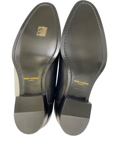 Saint Laurent Paris（サンローランパリ）Saint Laurent Paris (サンローランパリ) クラシック ワイアット サイドゴア レザー チェルシー ブーツ ブラック サイズ:43の古着・服飾アイテム