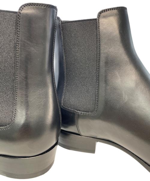 Saint Laurent Paris（サンローランパリ）Saint Laurent Paris (サンローランパリ) クラシック ワイアット サイドゴア レザー チェルシー ブーツ ブラック サイズ:43の古着・服飾アイテム