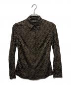 FENDIフェンディ）の古着「長袖シャツ」｜ブラウン