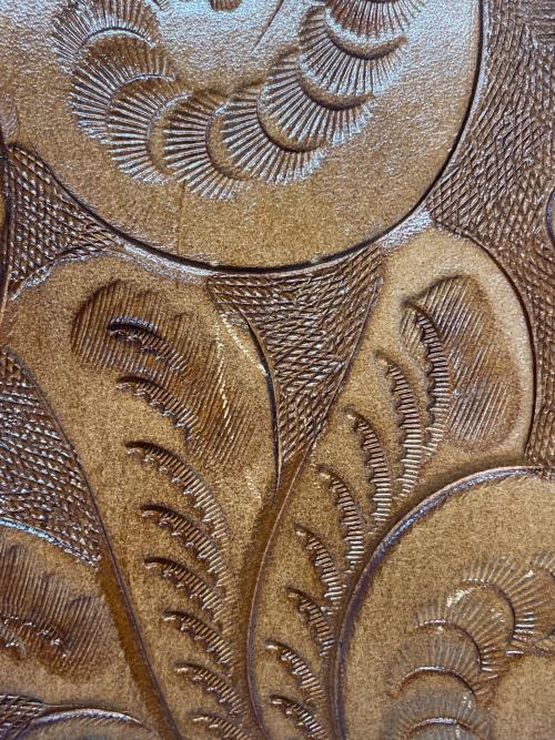 cawing tribes（カービングトライブス）cawing tribes (カービングトライブス) ハンドバッグ ブラウンの古着・服飾アイテム