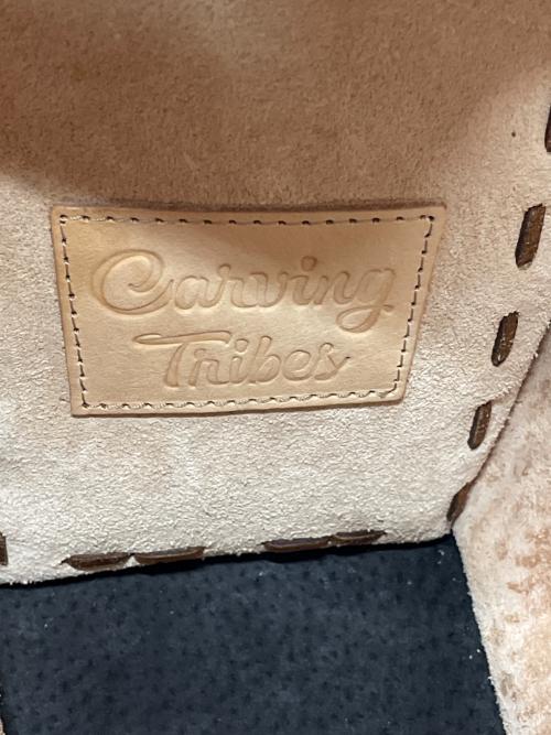 cawing tribes（カービングトライブス）cawing tribes (カービングトライブス) ハンドバッグ ブラウンの古着・服飾アイテム