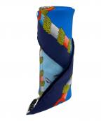 HERMESエルメス）の古着「シルクスカーフ」｜ブルー×ホワイト