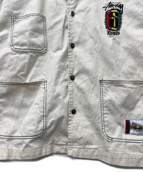 stussy（ステューシー）stussy (ステューシー) カバーオール ベージュ サイズ:FREEの古着・服飾アイテム