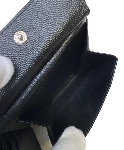 Saint Laurent Paris（サンローランパリ）Saint Laurent Paris (サンローランパリ) 2つ折り財布 ブラックの古着・服飾アイテム