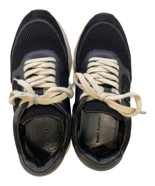 TORY BURCH（トリーバーチ）TORY BURCH (トリーバーチ) ローカットスニーカー ブラック サイズ:6 1/2Mの古着・服飾アイテム