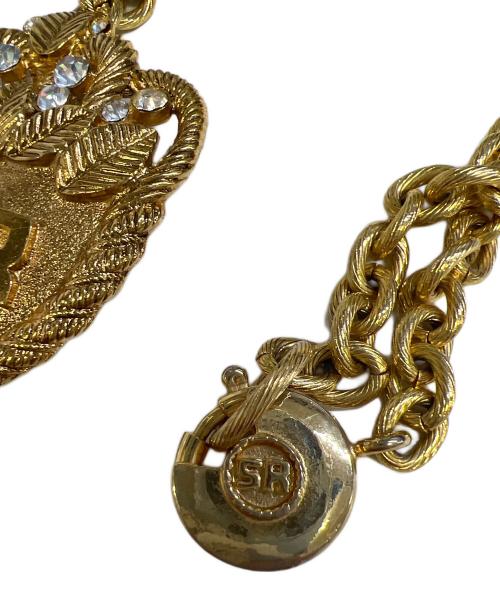 SONIA RYKIEL（ソニア リキエル）SONIA RYKIEL (ソニア リキエル) タッセル付ネックレス・イヤリングセット ゴールドの古着・服飾アイテム