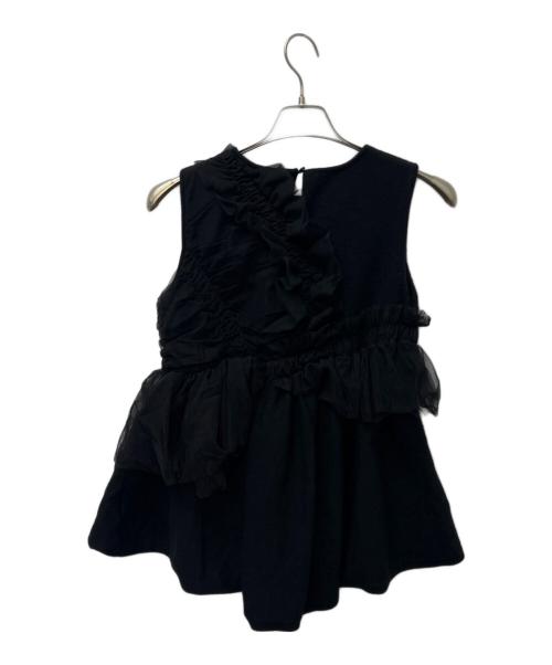 willfully（ウィルフリー）willfully (ウィルフリー) ノースリーブニット ブラック サイズ:FREEの古着・服飾アイテム