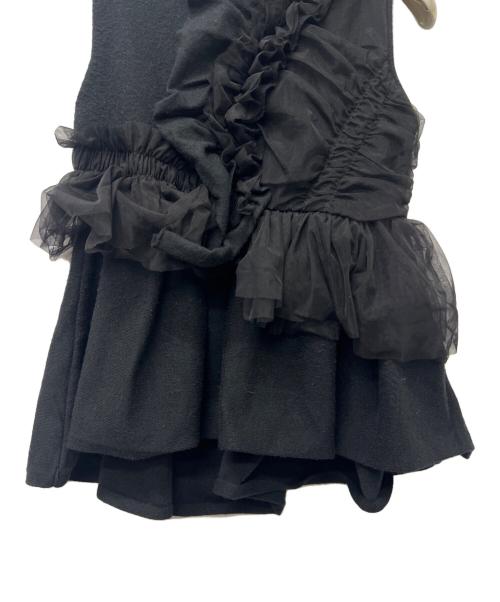 willfully（ウィルフリー）willfully (ウィルフリー) ノースリーブニット ブラック サイズ:FREEの古着・服飾アイテム