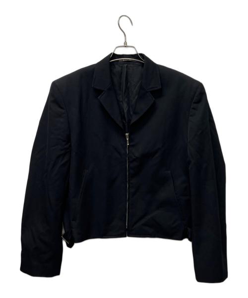 LQ...MEN（エルキューメン）LQ...MEN (エルキューメン) ジップジャケット ブラック サイズ:記載なしの古着・服飾アイテム