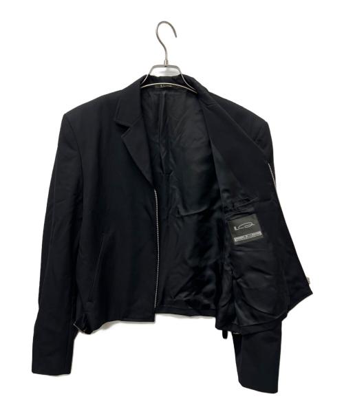 LQ...MEN（エルキューメン）LQ...MEN (エルキューメン) ジップジャケット ブラック サイズ:記載なしの古着・服飾アイテム
