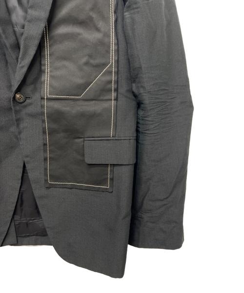 RICK OWENS（リックオウエンス）RICK OWENS (リックオウエンス) ステッチデザインジャケット ブラック サイズ:50の古着・服飾アイテム