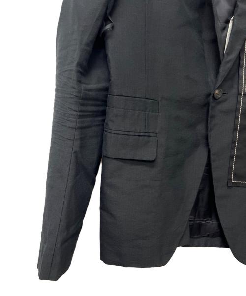 RICK OWENS（リックオウエンス）RICK OWENS (リックオウエンス) ステッチデザインジャケット ブラック サイズ:50の古着・服飾アイテム