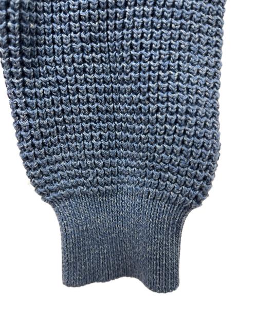 LACOSTE（ラコステ）LACOSTE (ラコステ) ヘザーカラーリングワッフルニット ブルー サイズ:3の古着・服飾アイテム