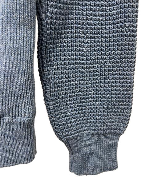 LACOSTE（ラコステ）LACOSTE (ラコステ) ヘザーカラーリングワッフルニット ブルー サイズ:3の古着・服飾アイテム