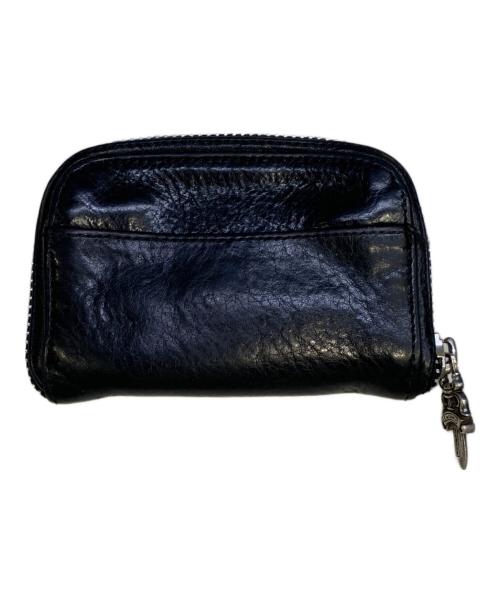 CHROME HEARTS（クロムハーツ）CHROME HEARTS (クロムハーツ) ラウンドジップコインケース ブラックの古着・服飾アイテム