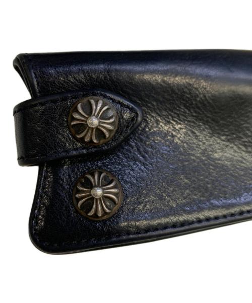 CHROME HEARTS（クロムハーツ）CHROME HEARTS (クロムハーツ) クロスボールボタン キーケース ブラックの古着・服飾アイテム