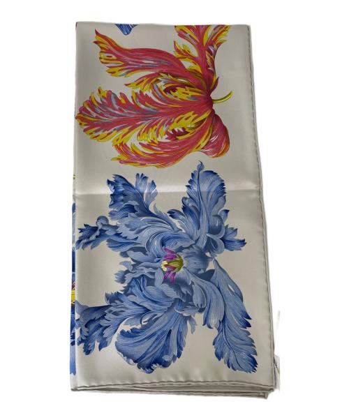 HERMES（エルメス）HERMES (エルメス) シルクスカーフ ライトグレーの古着・服飾アイテム