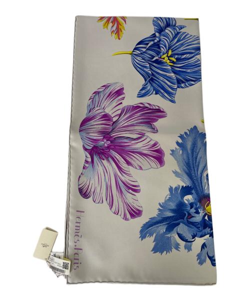 HERMES（エルメス）HERMES (エルメス) シルクスカーフ ライトグレーの古着・服飾アイテム