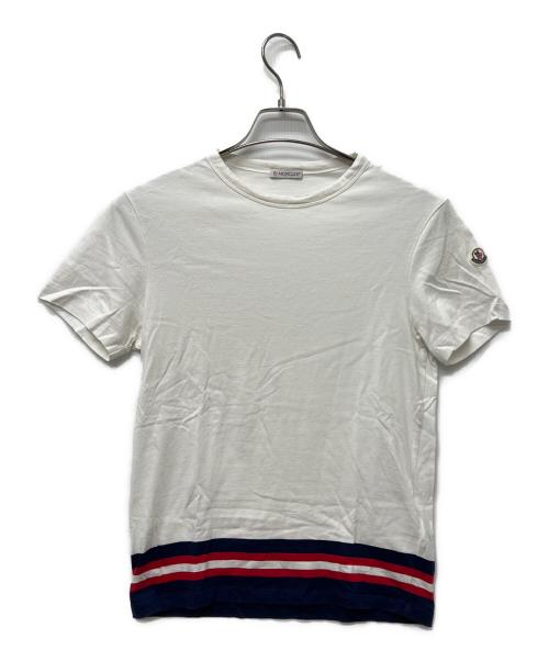 MONCLER（モンクレール）MONCLER (モンクレール) 半袖カットソー ホワイト サイズ:記載なしの古着・服飾アイテム