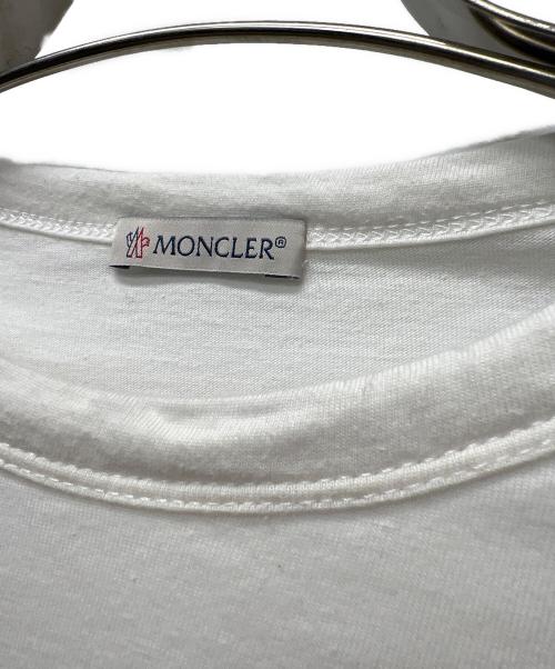 MONCLER（モンクレール）MONCLER (モンクレール) 半袖カットソー ホワイト サイズ:記載なしの古着・服飾アイテム