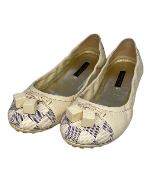 LOUIS VUITTON（ルイ ヴィトン）LOUIS VUITTON (ルイ ヴィトン) バレエシューズ ベージュ サイズ:36 1/2の古着・服飾アイテム