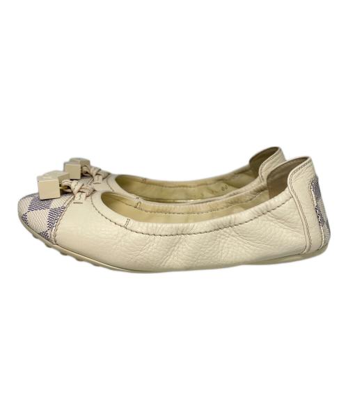 LOUIS VUITTON（ルイ ヴィトン）LOUIS VUITTON (ルイ ヴィトン) バレエシューズ ベージュ サイズ:36 1/2の古着・服飾アイテム