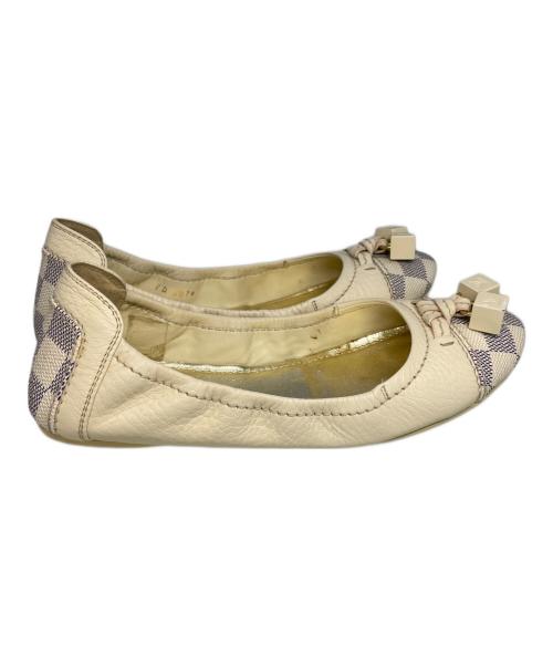 LOUIS VUITTON（ルイ ヴィトン）LOUIS VUITTON (ルイ ヴィトン) バレエシューズ ベージュ サイズ:36 1/2の古着・服飾アイテム