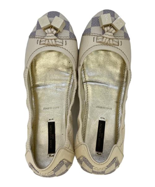 LOUIS VUITTON（ルイ ヴィトン）LOUIS VUITTON (ルイ ヴィトン) バレエシューズ ベージュ サイズ:36 1/2の古着・服飾アイテム