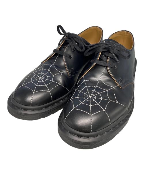 Dr.Martens（ドクターマーチン）Dr.Martens (ドクターマーチン) SUPREME (シュプリーム) Spiderweb 3 Eye Shoe ブラック サイズ:UK8の古着・服飾アイテム