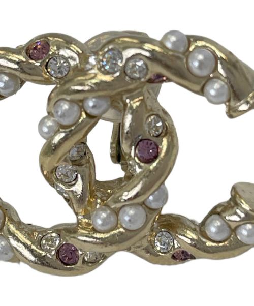 CHANEL（シャネル）CHANEL (シャネル) イヤリング ゴールド×ピンクの古着・服飾アイテム