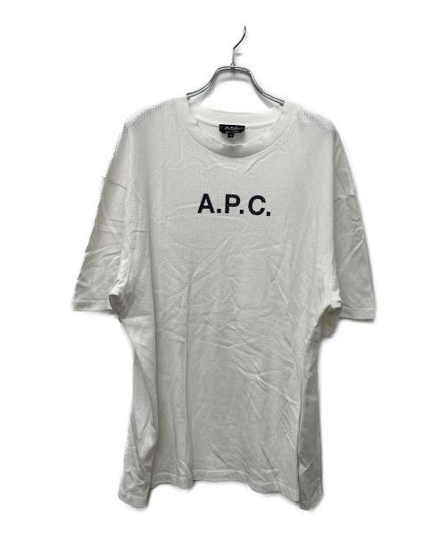 A.P.C.（アーペーセー）A.P.C. (アーペーセー) 半袖カットソー ホワイト サイズ:ＸＬの古着・服飾アイテム