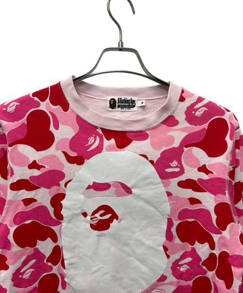 A BATHING APE（アベイシングエイプ）A BATHING APE (ア ベイシング エイプ) スウェット ピンク サイズ:Mの古着・服飾アイテム